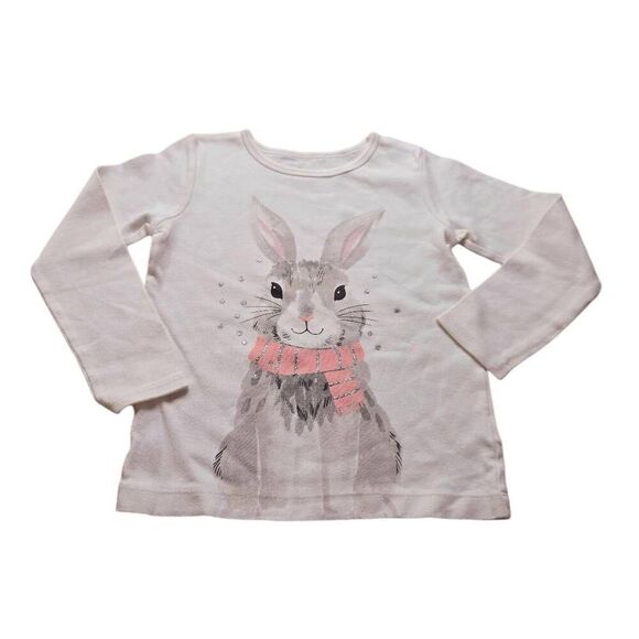 Carter's bunny rabbit longsleeve shirt 4T - Picture 1 of 4